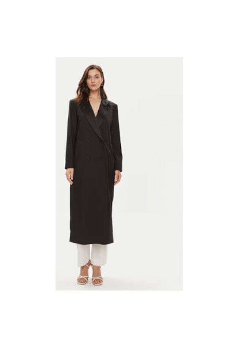 Custommade Palton dama - 304354861 - Lana/Poliester - S INTL - Negru