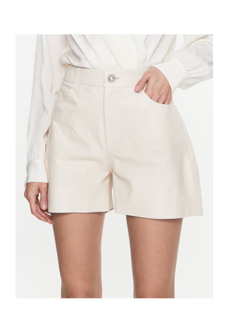 Custommade Pantaloni scurti dama - 302005802 - Piele naturala - Bej - Bej