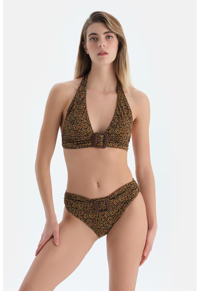 DAGI Bikini clasici - Maro/Portocaliu/Verde feriga