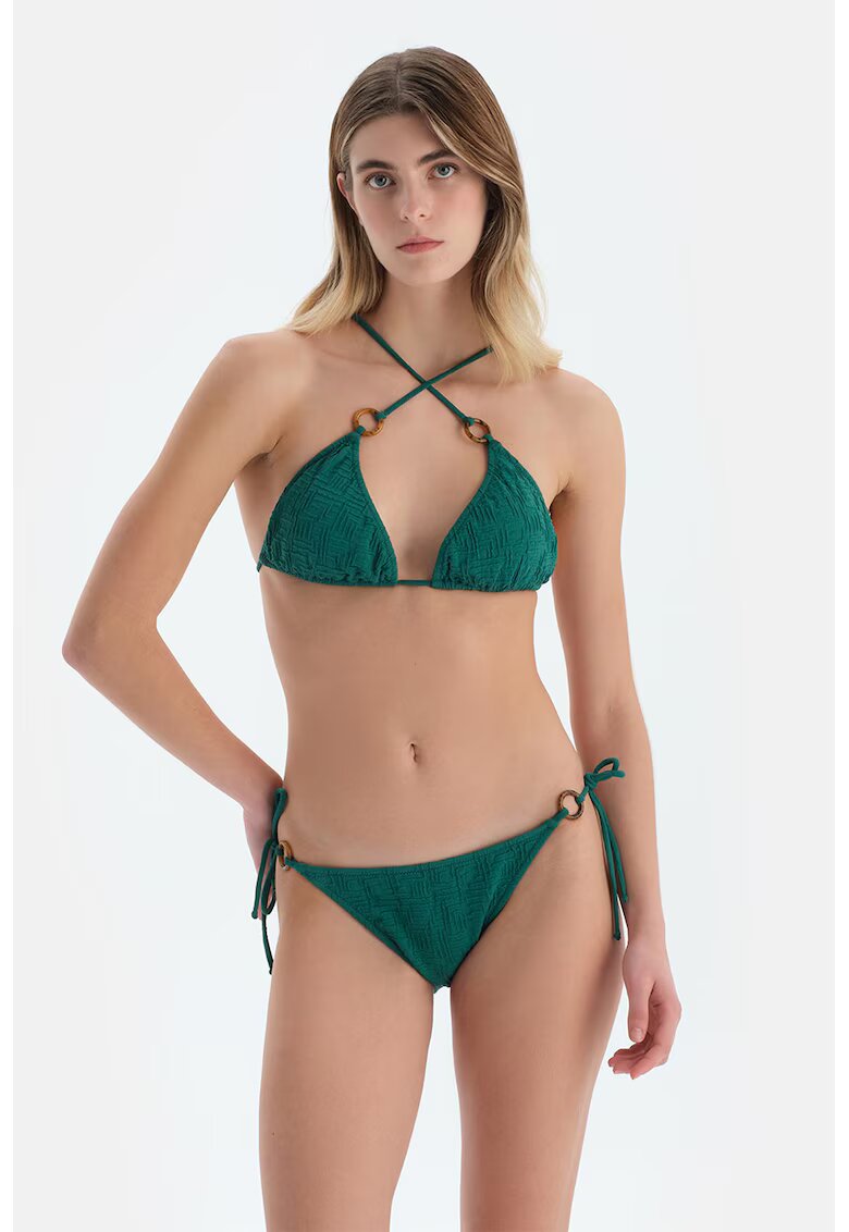 DAGI Bikini cu model uni - Verde englez