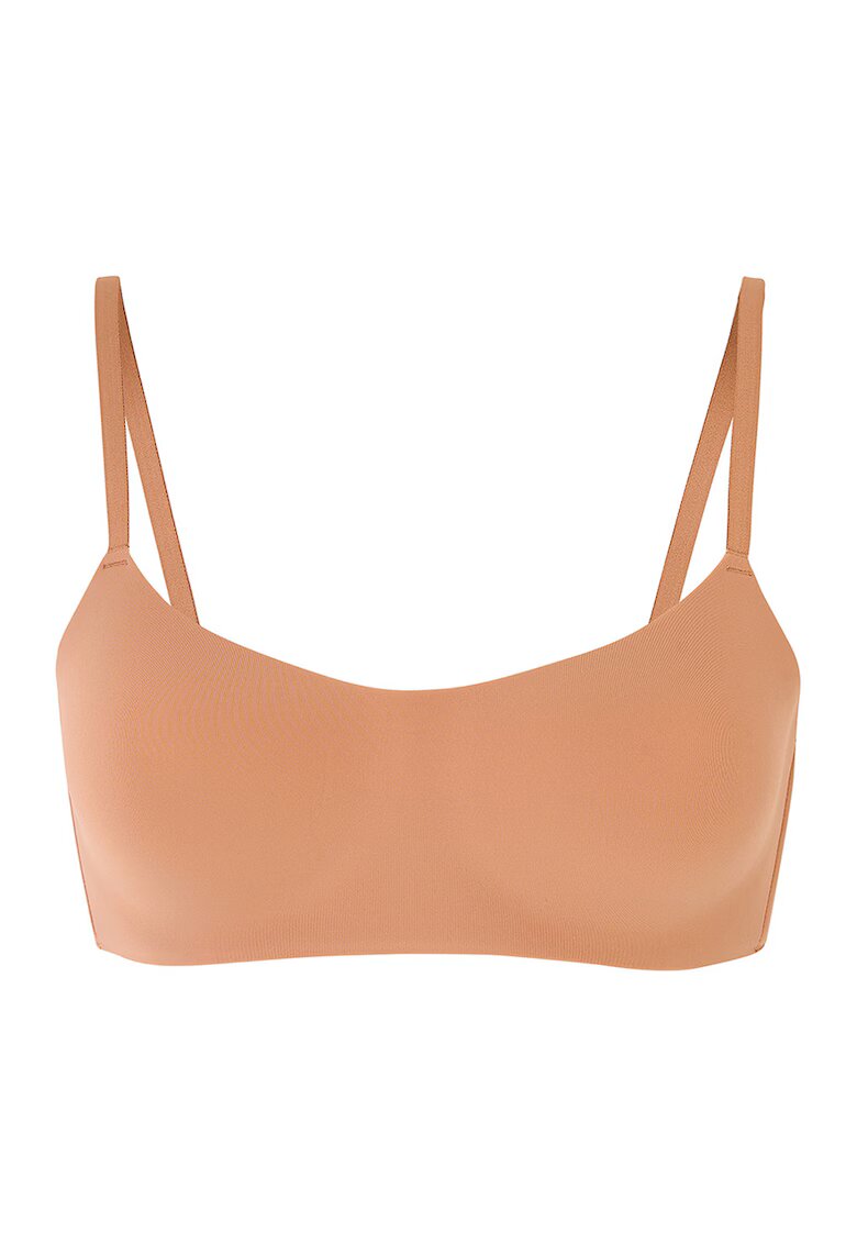 DAGI Bustiera fara cusaturi cu burete subtire - Caramel