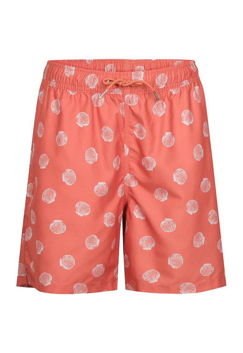 DAGI Pantaloni scurti de baie cu model - Alb/Portocaliu mandarina