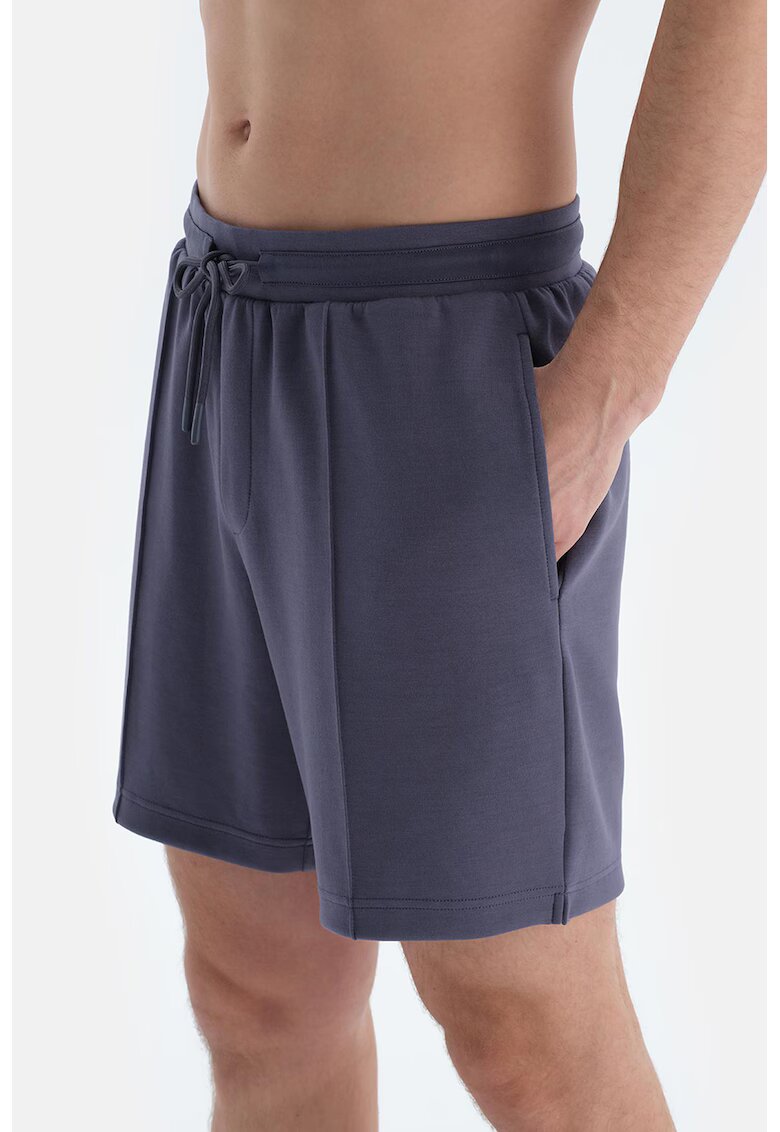 DAGI Pantaloni scurti din amestec de modal - Albastru prafuit