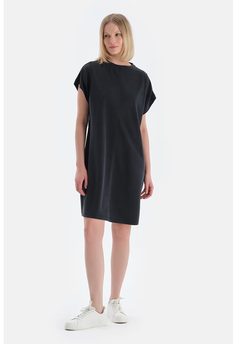 DAGI Rochie-tricou din amestec de lyocell - Negru stins