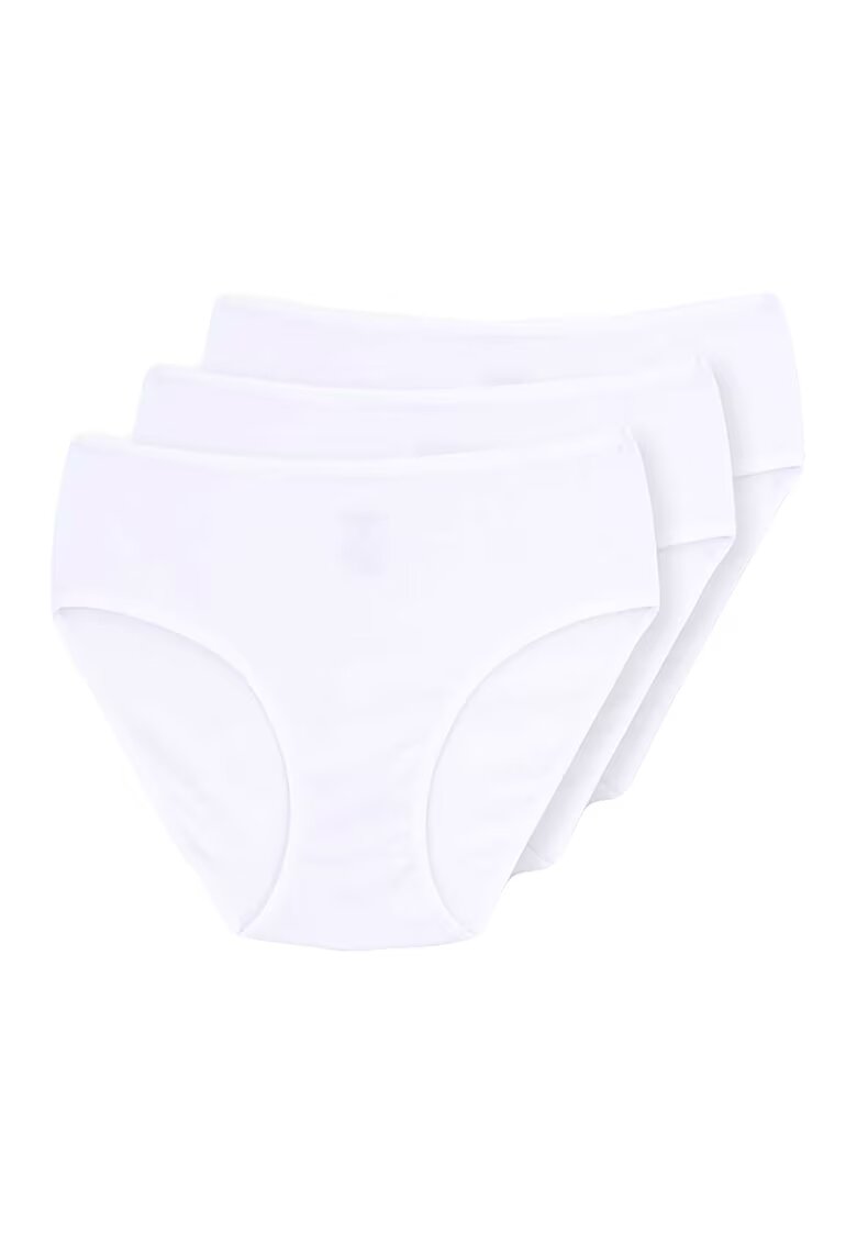 DAGI Set de chiloti hipster cu talie medie - 3 perechi - Negru/Bej