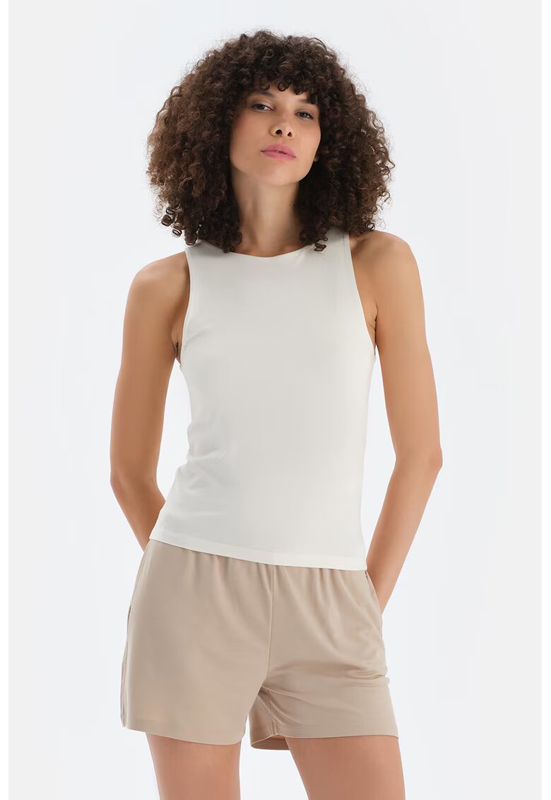 DAGI Top slim fit - Alb