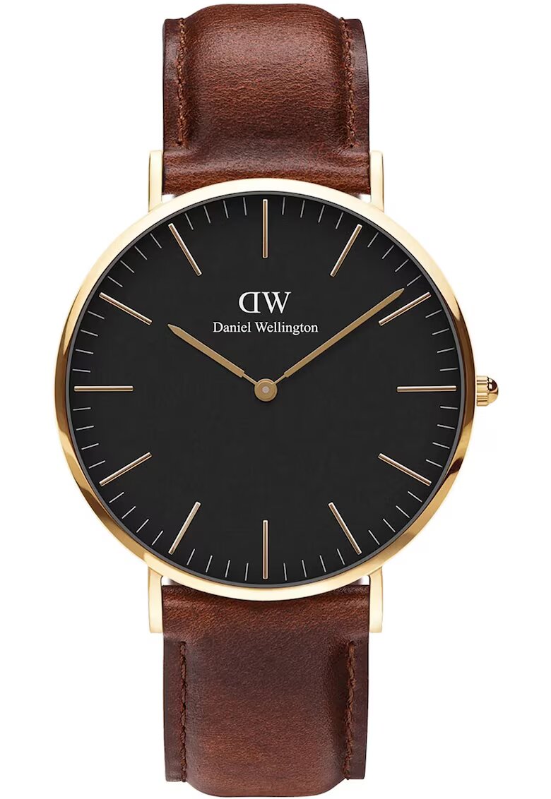 Daniel Wellington Ceas pentru barbati DW00100543 Quartz - Inox/Piele naturala - Maro