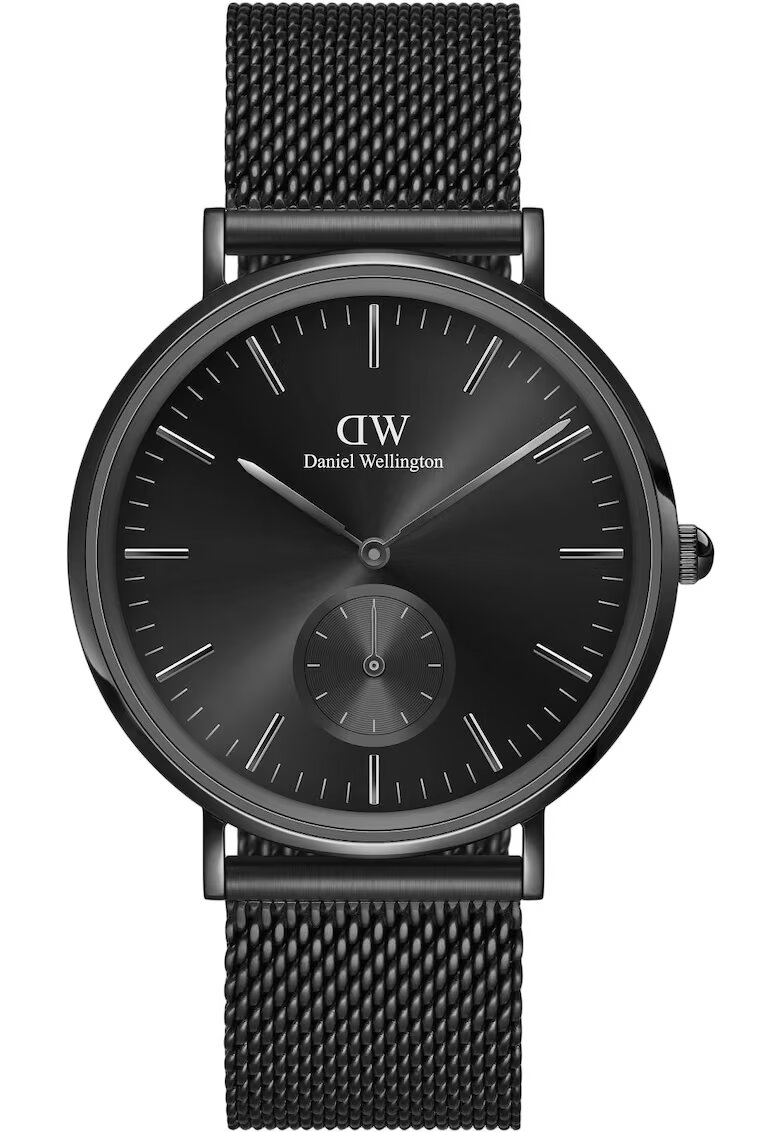 Daniel Wellington Ceas pentru barbati - mecanism cuart - rezistent la apa - negru - inox