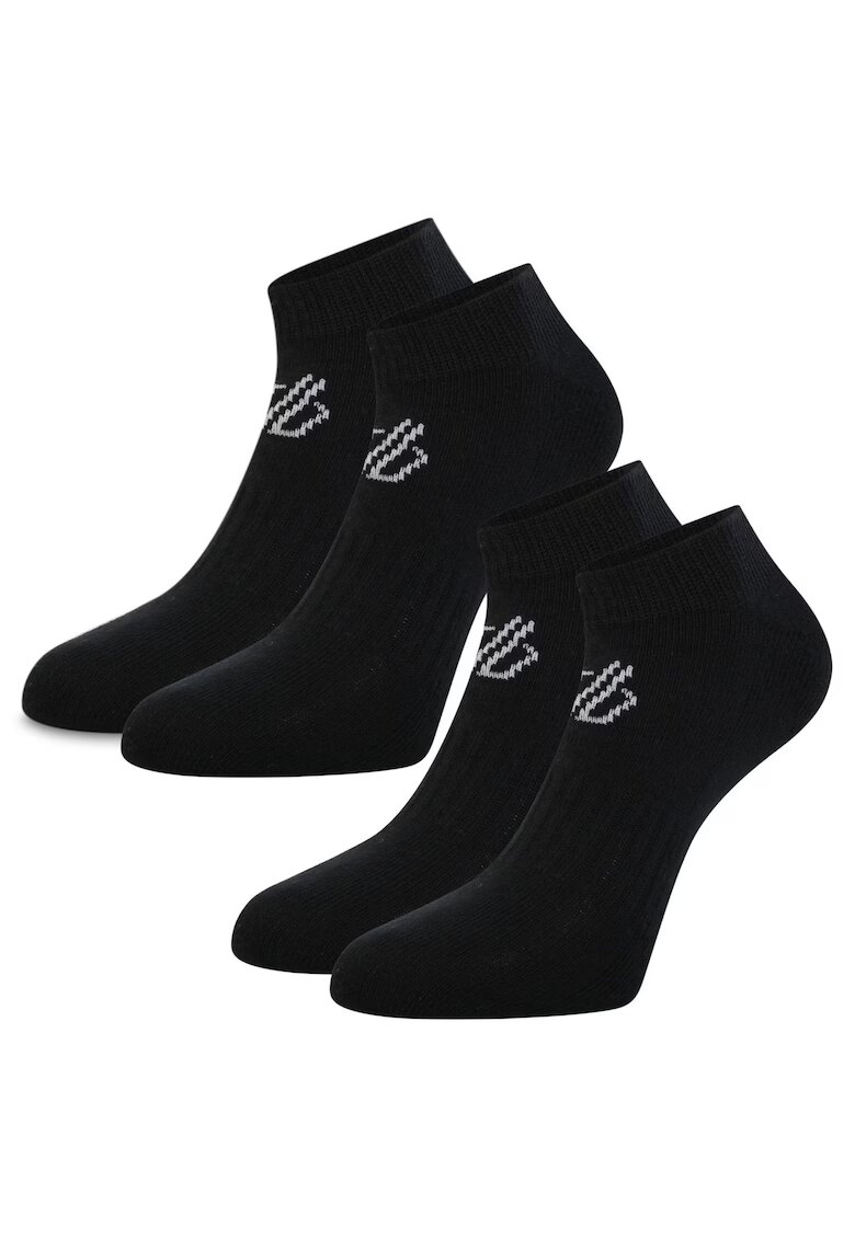 Dare2B Sosete sport unisex set 2 perechi - negru - bumbac - respirabil -