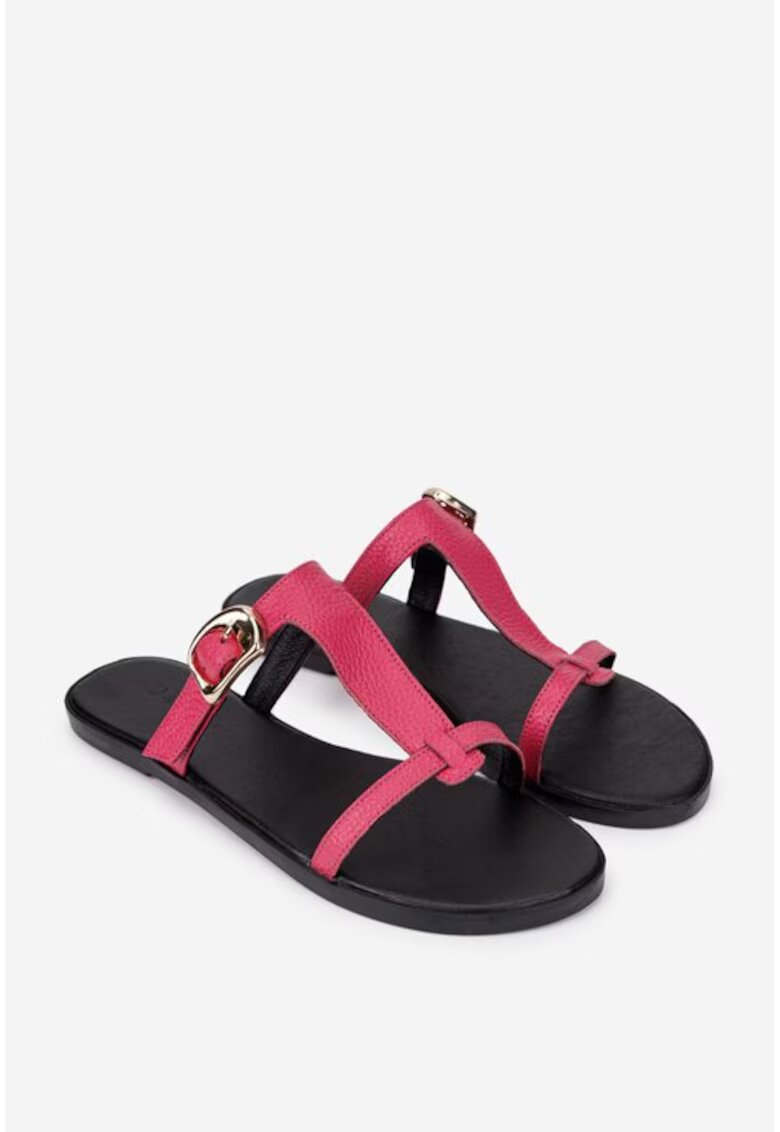 Dasha Sandale dama piele fuchsia - Roz