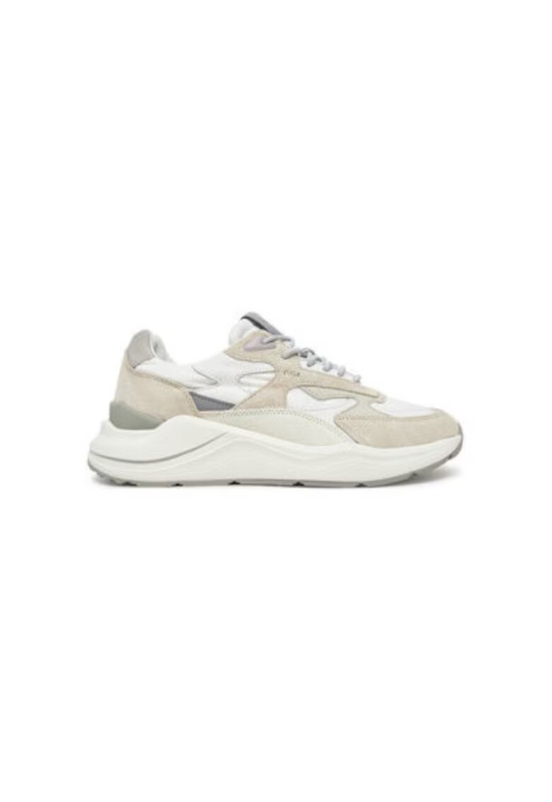 DATE Pantofi sport barbati - M421-FG-NY - D A T E - Piele naturala - Alb - Alb
