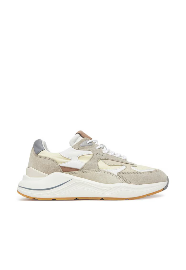 DATE Pantofi sport barbati - M421-FG-NY - D A T E - Piele naturala - Bej - Bej