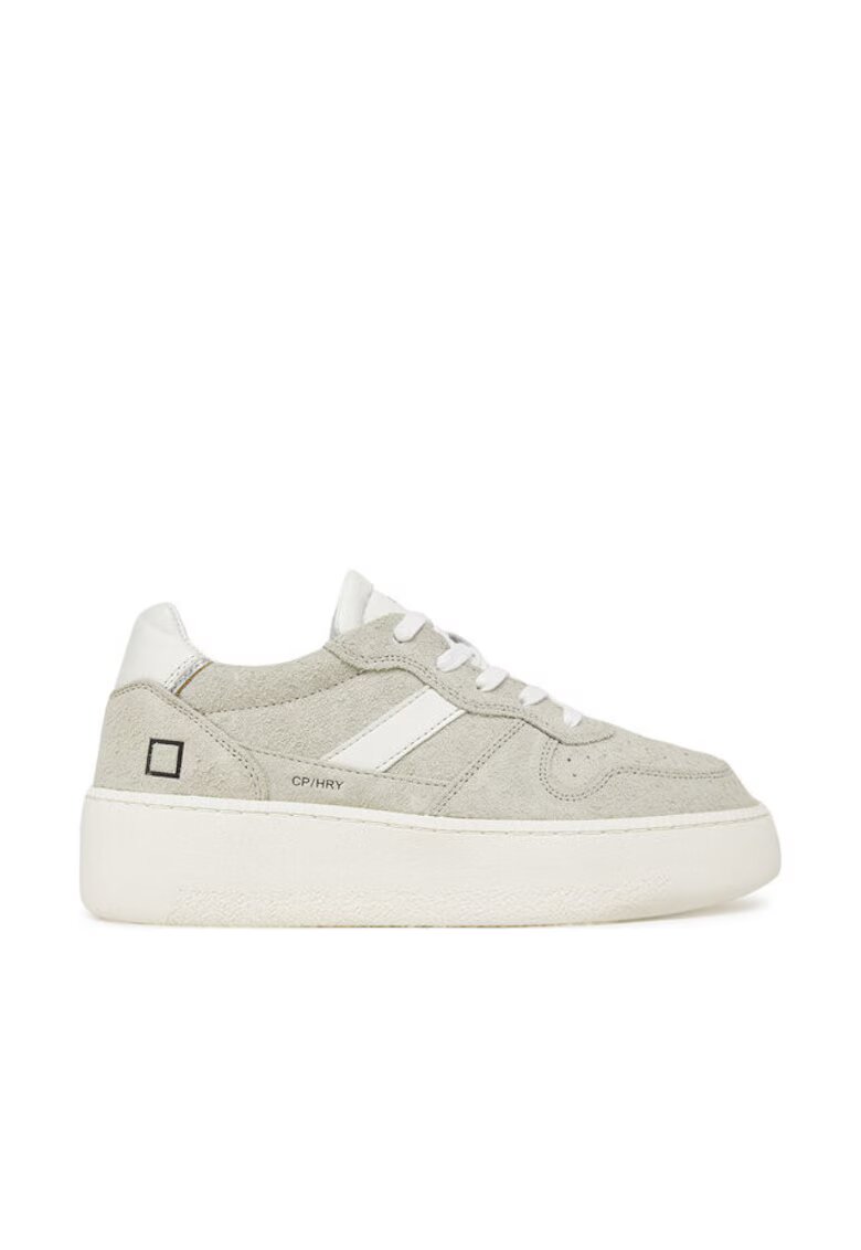DATE Pantofi sport dama - W421-CP-HA - D A T E - Piele naturala - Bej - Bej