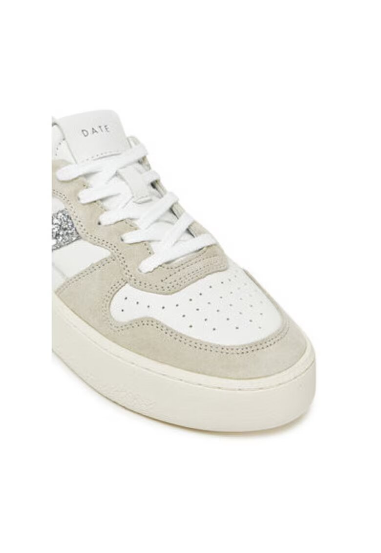 DATE Pantofi sport dama - W421-CP-VC - D A T E - Piele naturala - Alb