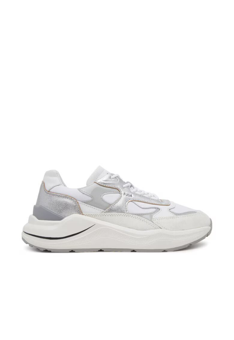 DATE Pantofi sport dama - W421-FG-LM - D A T E - Piele naturala - Multicolor