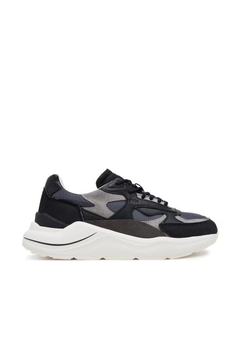 DATE Pantofi sport dama - W421-FG-PU - D A T E - Piele ecologica - Negru