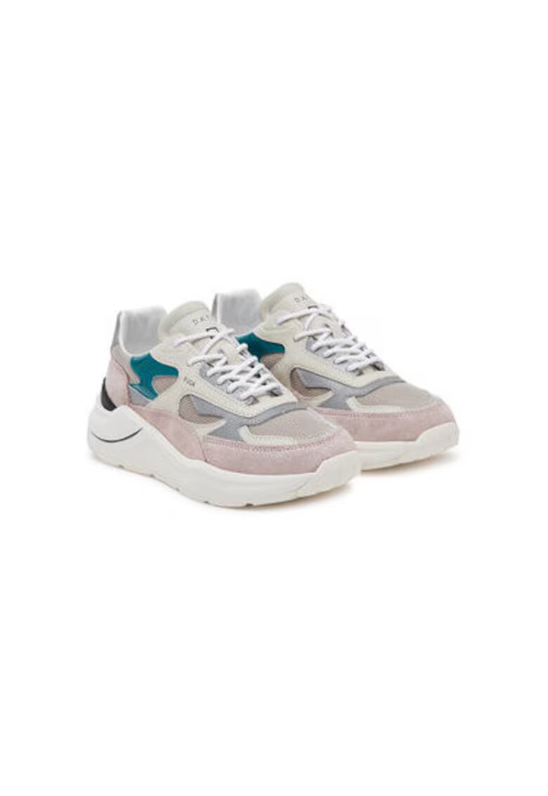 DATE Pantofi sport dama - W421-FG-RX - D A T E - Piele naturala - Bej