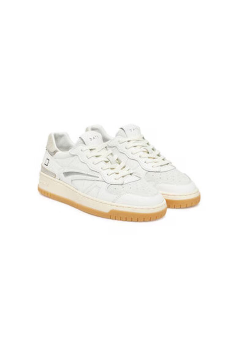 DATE Pantofi sport dama - W421-TP-CA - D A T E - Piele naturala - Alb - Alb