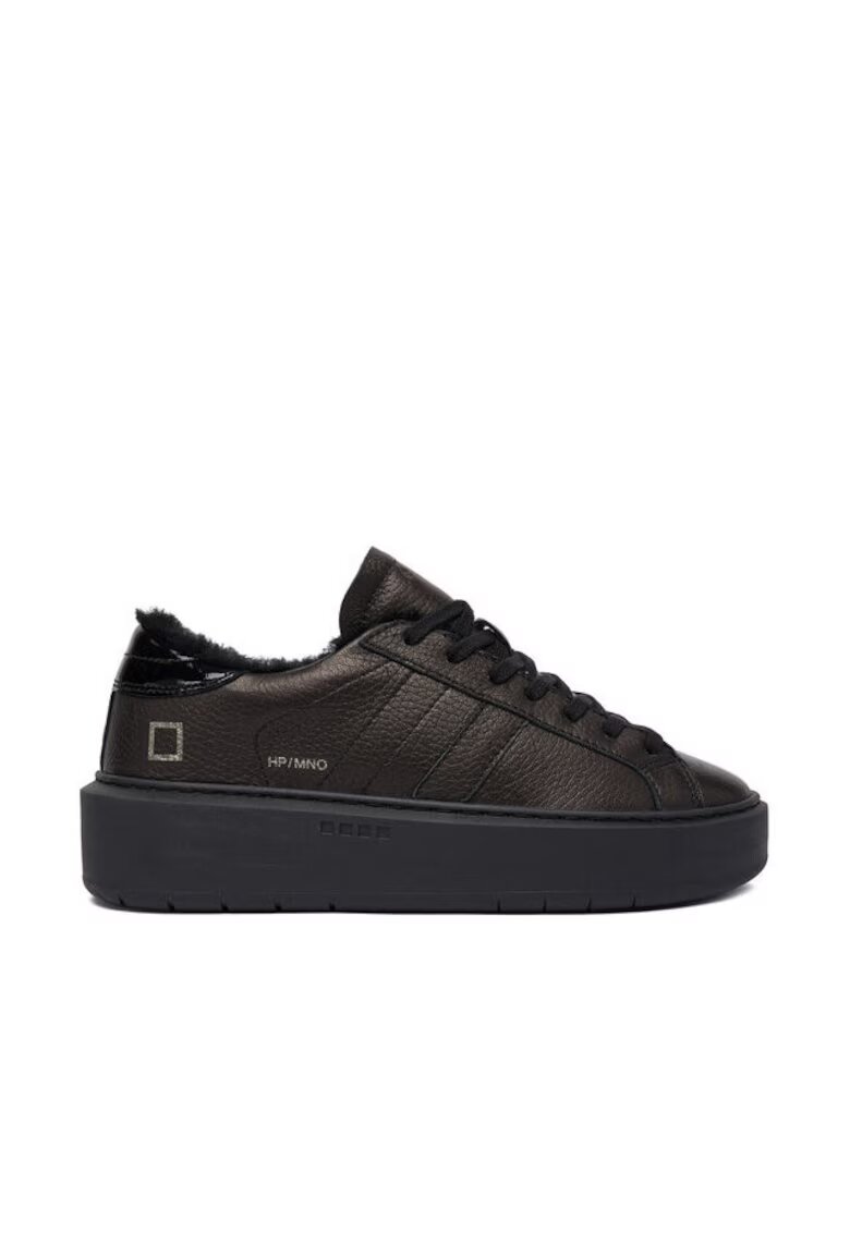 DATE Tenisi dama - Black Hill - piele naturala - negru