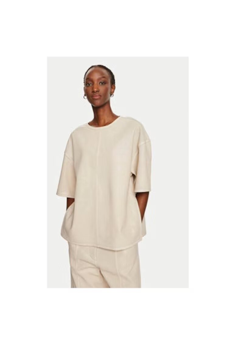 Day Birger Bluza dama - 304354564 - Piele naturala - Bej - Bej