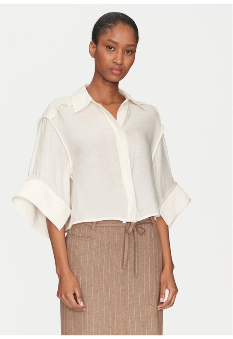 Day Birger Camasa dama - 305138507 - Viscoza/Poliester - Bej - Bej