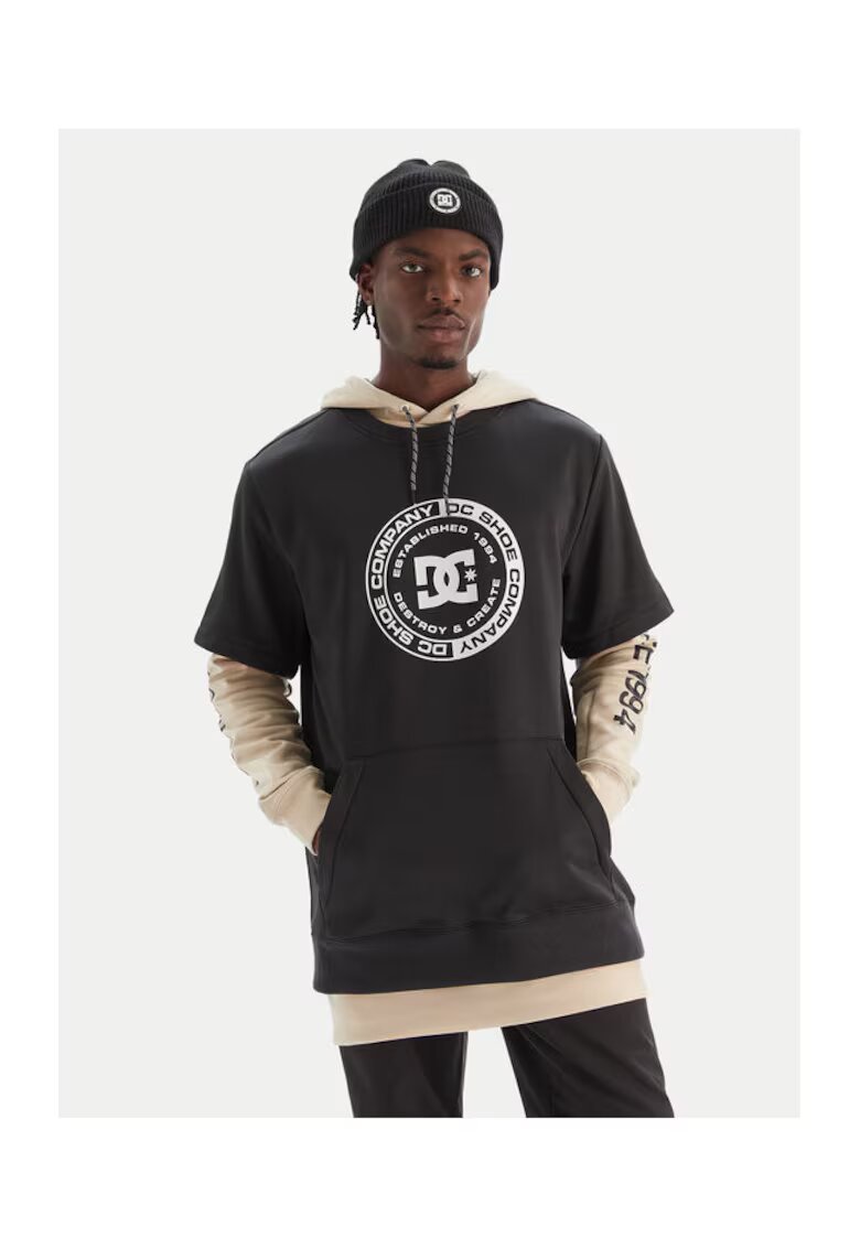DC Hanorac barbati - bumbac/poliester/elastan - negru/bej -
