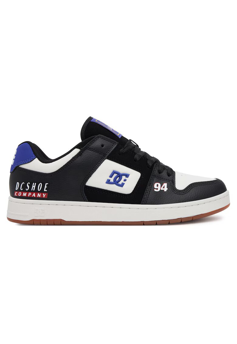 DC Shoes Adidasi barbati - MANTECA 4 SE - piele naturala - alb/negru