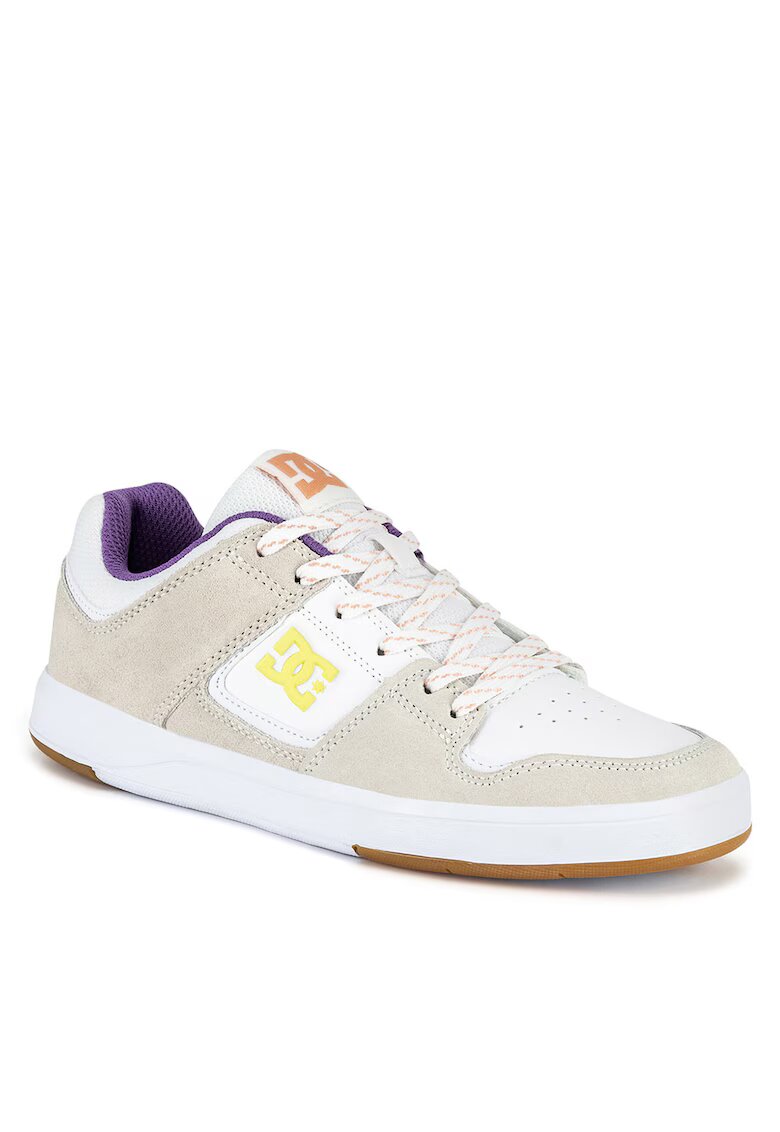DC Shoes Adidasi femei - bej - piele naturala