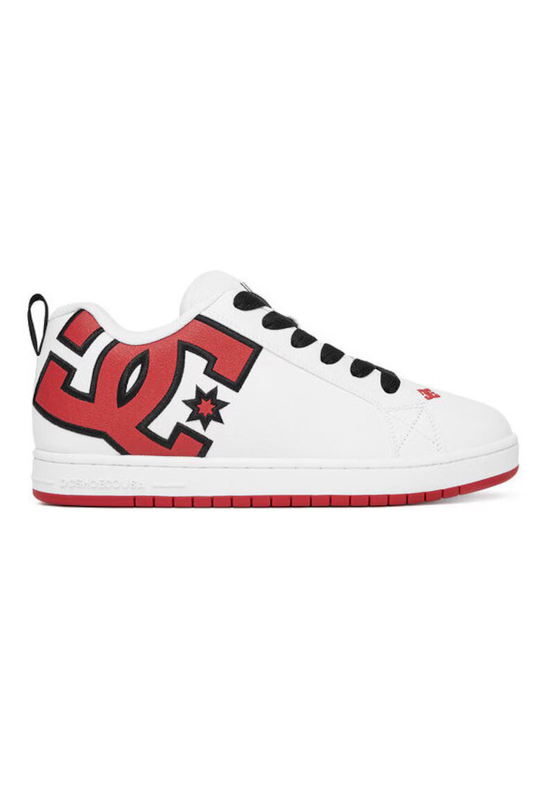 DC Shoes barbati - COURT GRAFFIK - piele naturala - alb - Alb