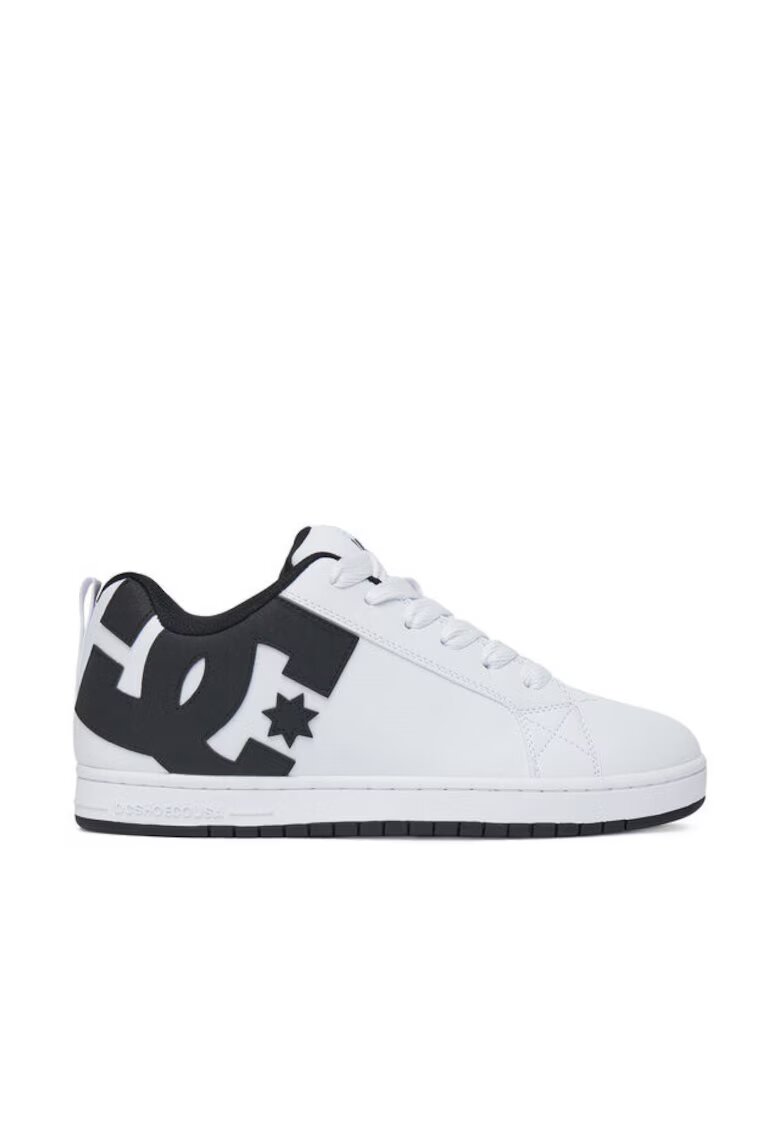DC Shoes barbati model COURT GRAFFIK - piele naturala - alb - Alb