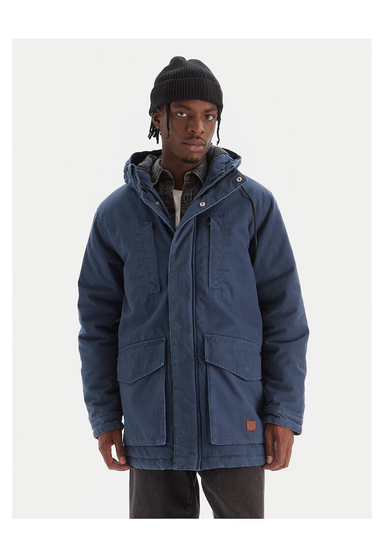 DC Shoes Geaca barbati parka - bleumarin - material rezistent