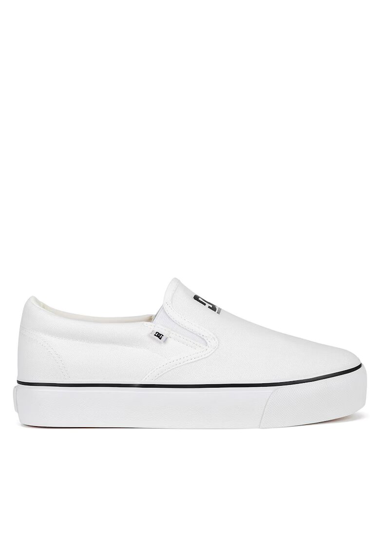 DC Shoes Mocasini dama - WFA3015-1 - alb - tesatura