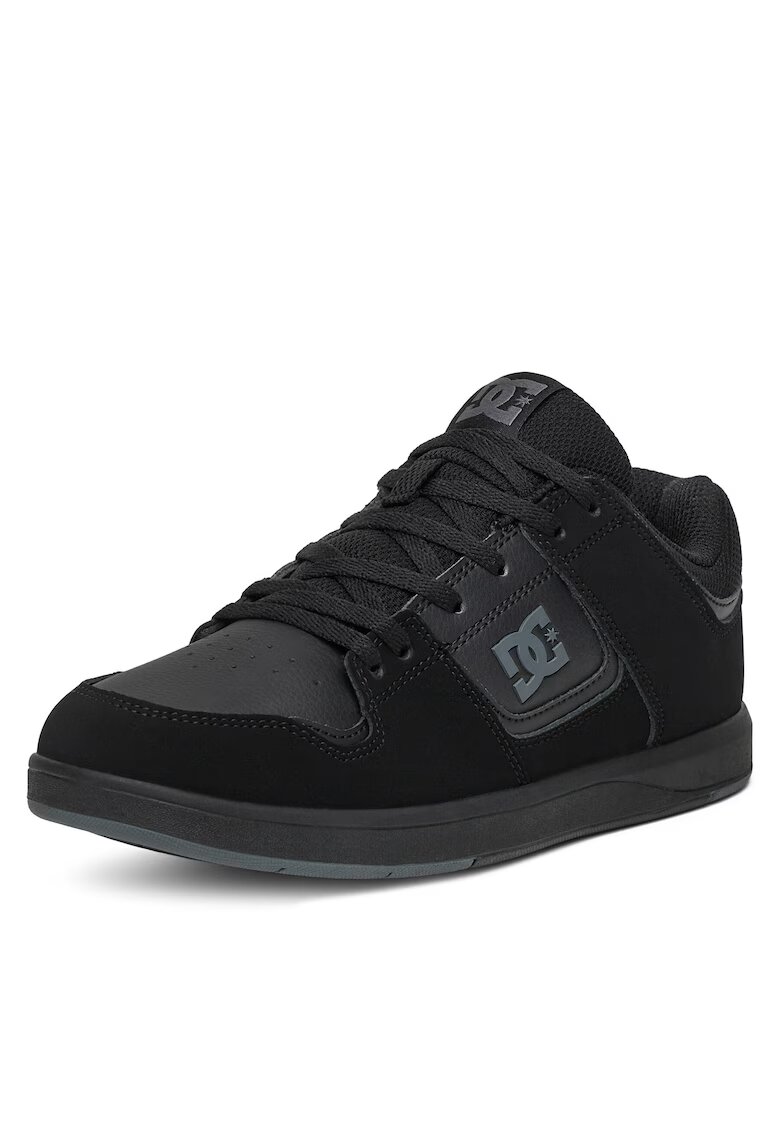 DC Shoes Pantofi sport copii - adidasi baieti - negru - piele ecologica