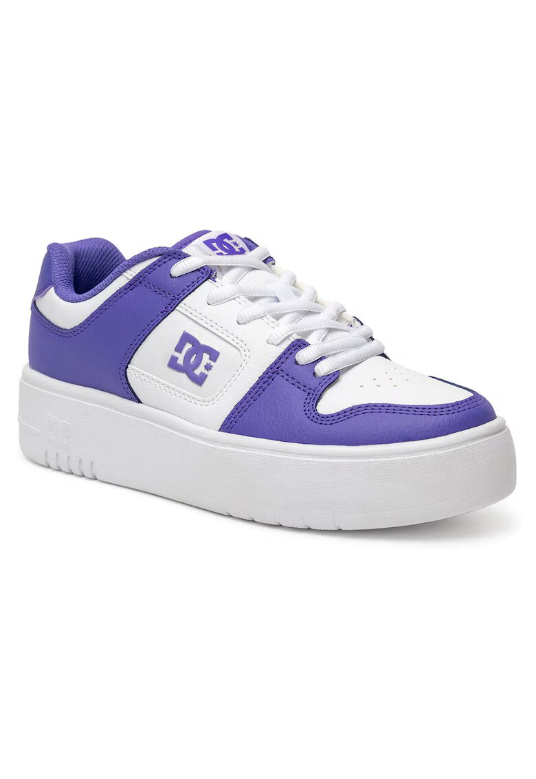DC Shoes Tenisi dama MANTECA 4 PLATFORM A - piele naturala - alb/mov