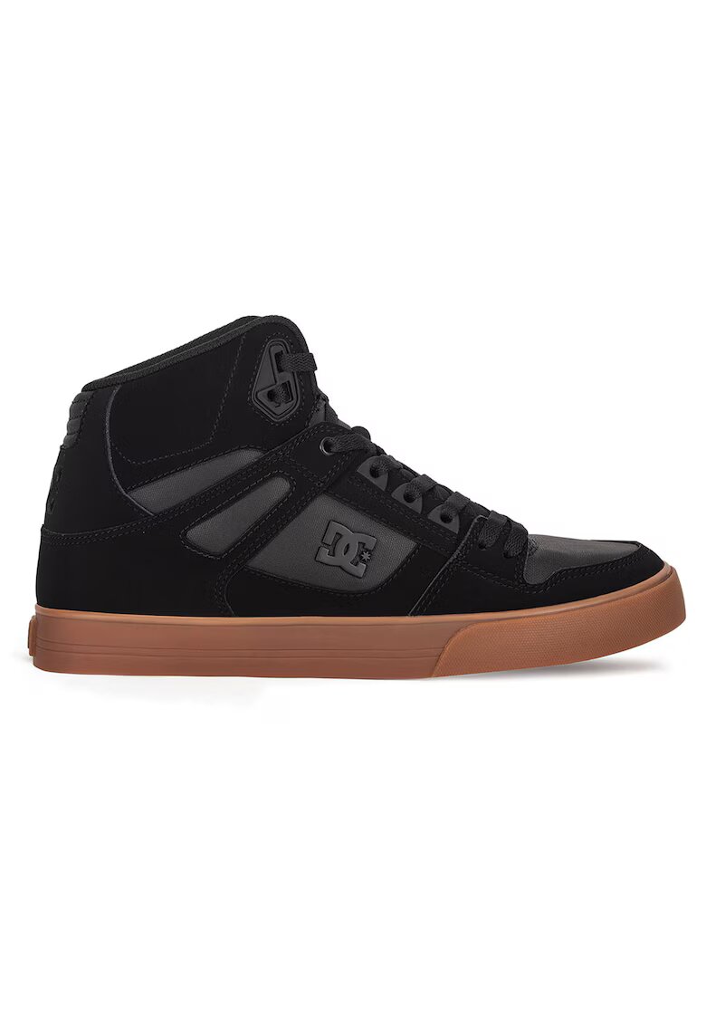 DC Shoes Tenisi PURE HIGH-TOP WC ADY - piele naturala - Negru