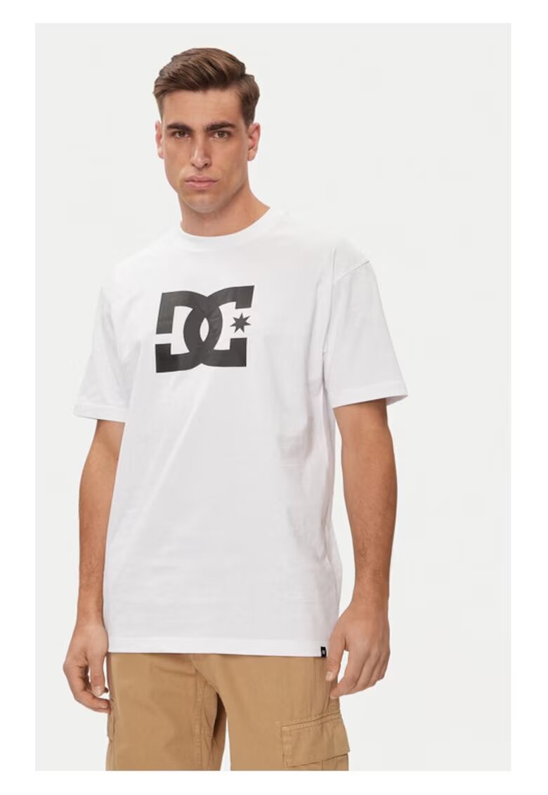 DC Tricou barbati - 66032 - Bumbac - Alb