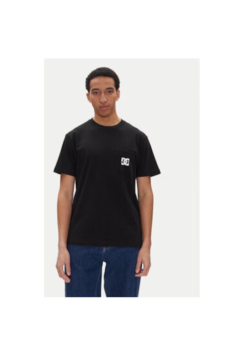 DC Tricou barbati ADYZT05377 - Bumbac/Bumac reciclat - 2XL INTL - Negru