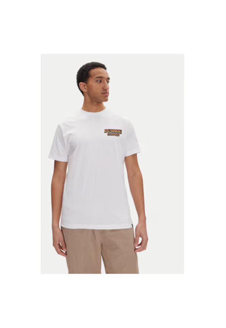 DC Tricou barbati ADYZT05457 - Bumbac/Bumac reciclat - Alb - Alb