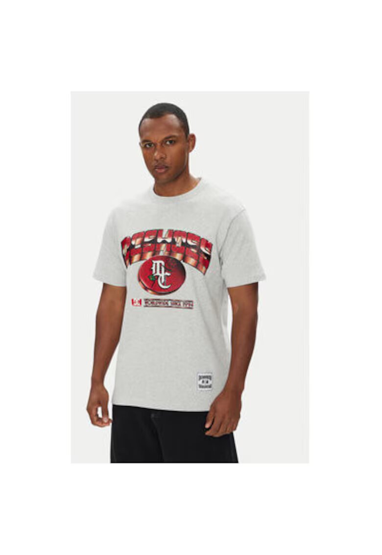 DC Tricou barbati ADYZT05462 - Bumbac - Gri - Gri
