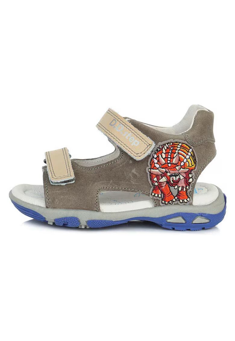 DDStep Sandale Baieti - Model Dino - cu Scai - Talpa Groasa - AC290-697 - Gri