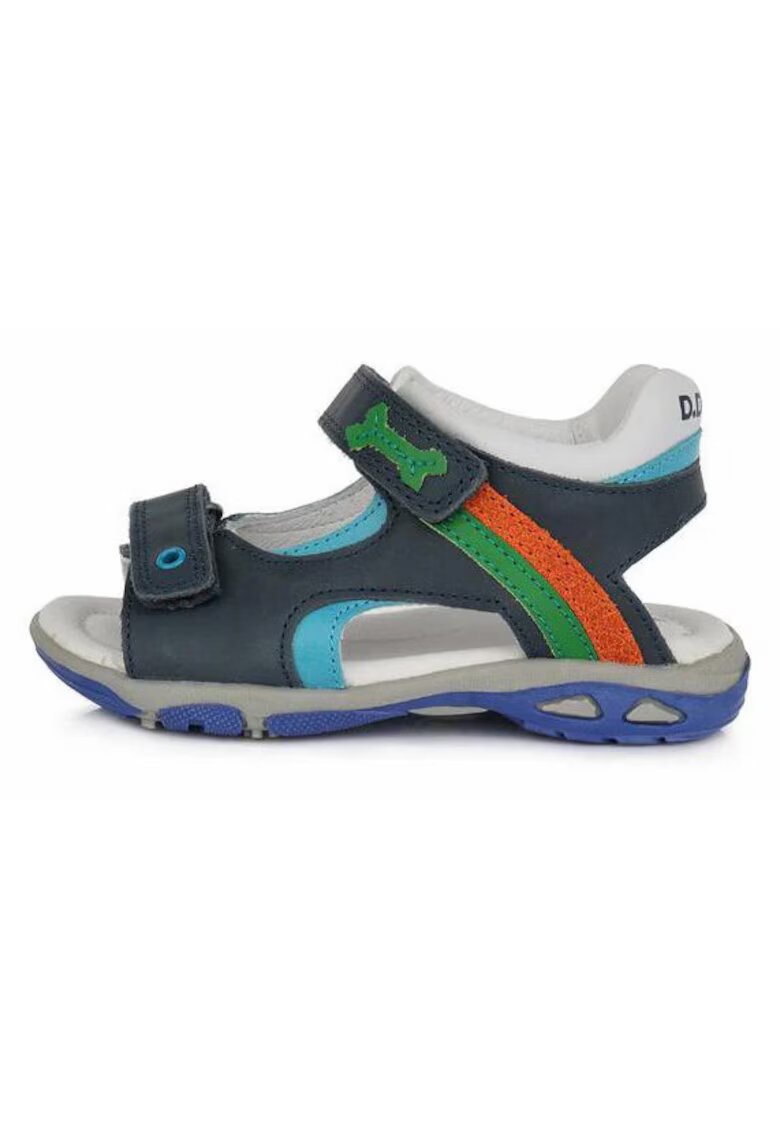 DDStep Sandale din Piele Baieti - Bone - Talpa Flexibila - Bleumarin - AC290-833 - 30 - Bleumarin