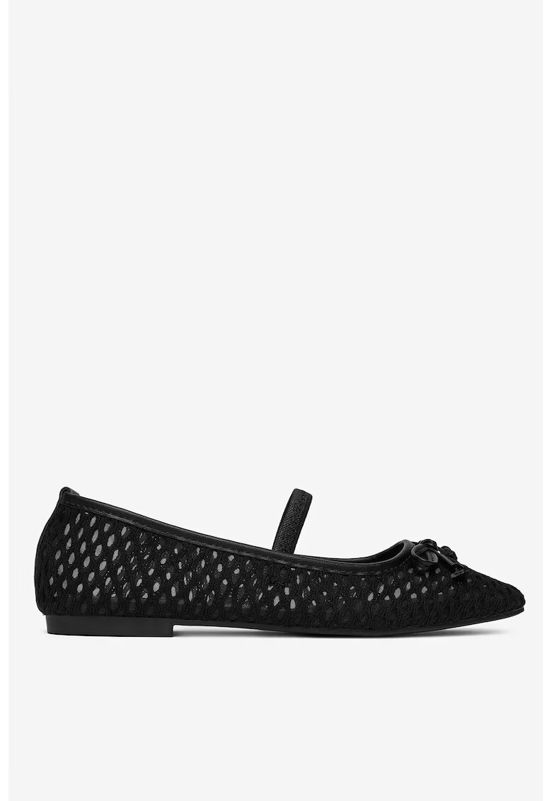 DeeZee Balerini din material textil - Negru