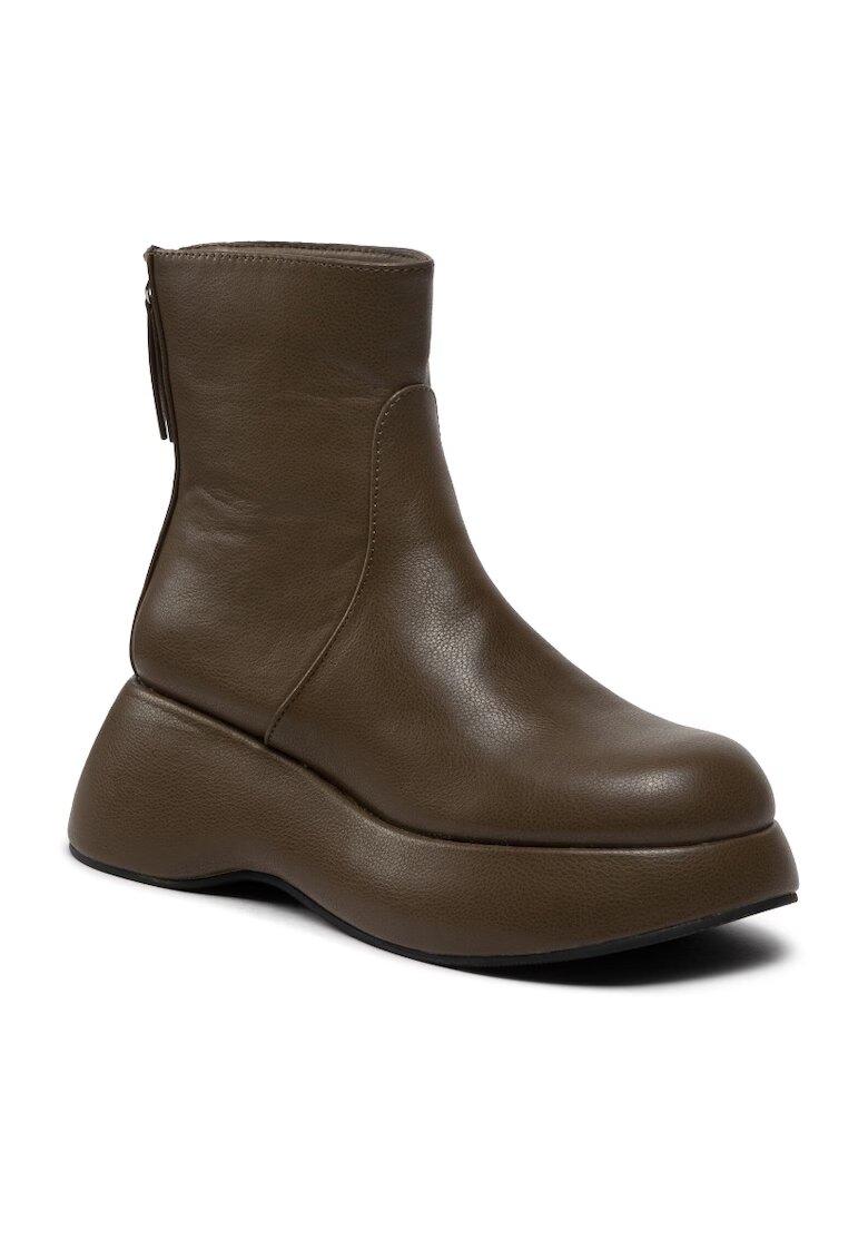 DeeZee Botine dama - 301704638 - Piele ecologica - Verde - Verde