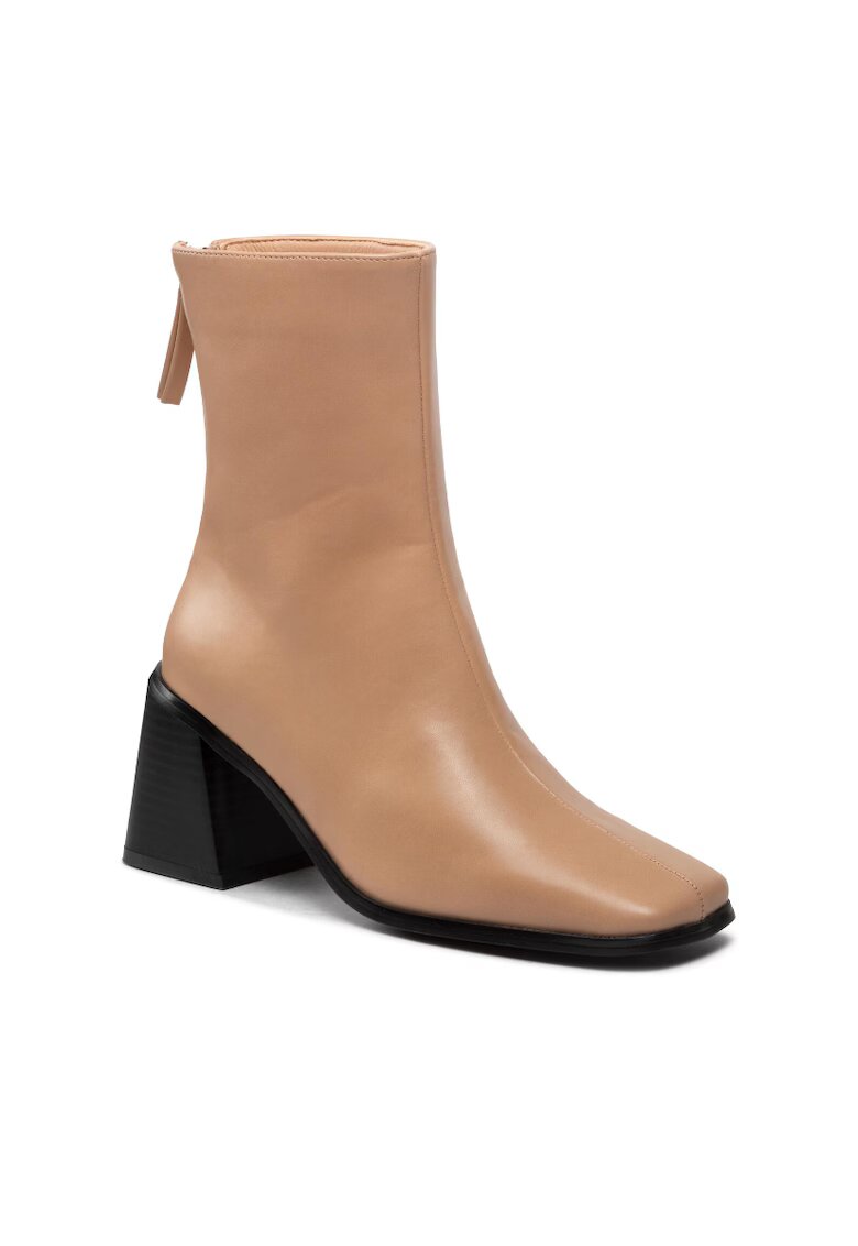 DeeZee Botine dama - 301704652 - Piele ecologica - Bej - Bej