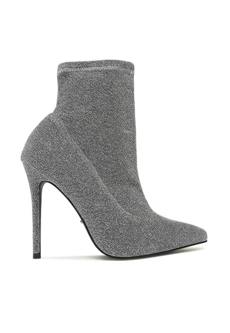 DeeZee Botine dama - 590486244388139 - Piele ecologica - Argintiu