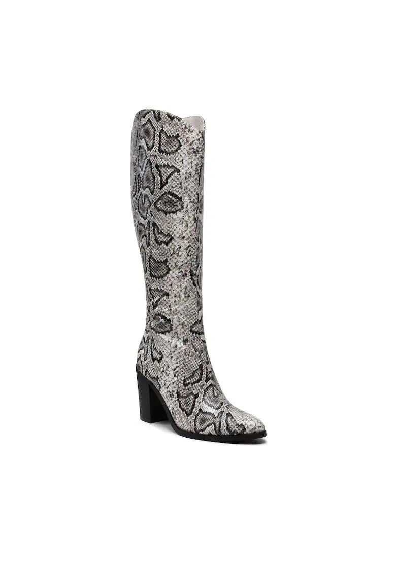 DeeZee Cizme dama - 301727743 - Piele ecologica - Gri - Gri