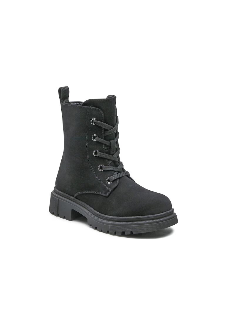 DeeZee Cizme fete - 5904862152356 - Piele ecologica - Negru - Negru