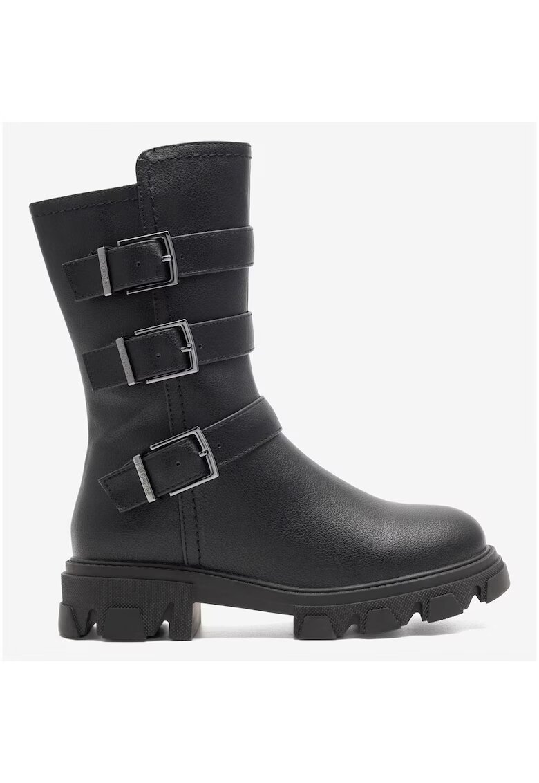 DeeZee Cizme fete 5905588168867 - Sintetic - Negru - Negru