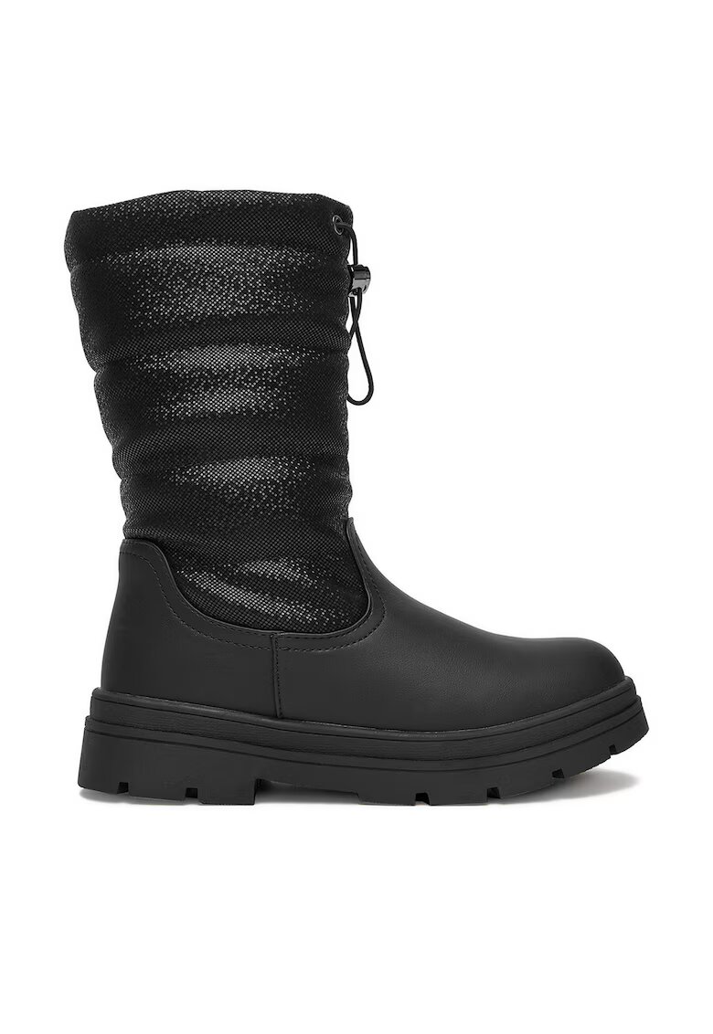 DeeZee Cizme fete - textil - negre