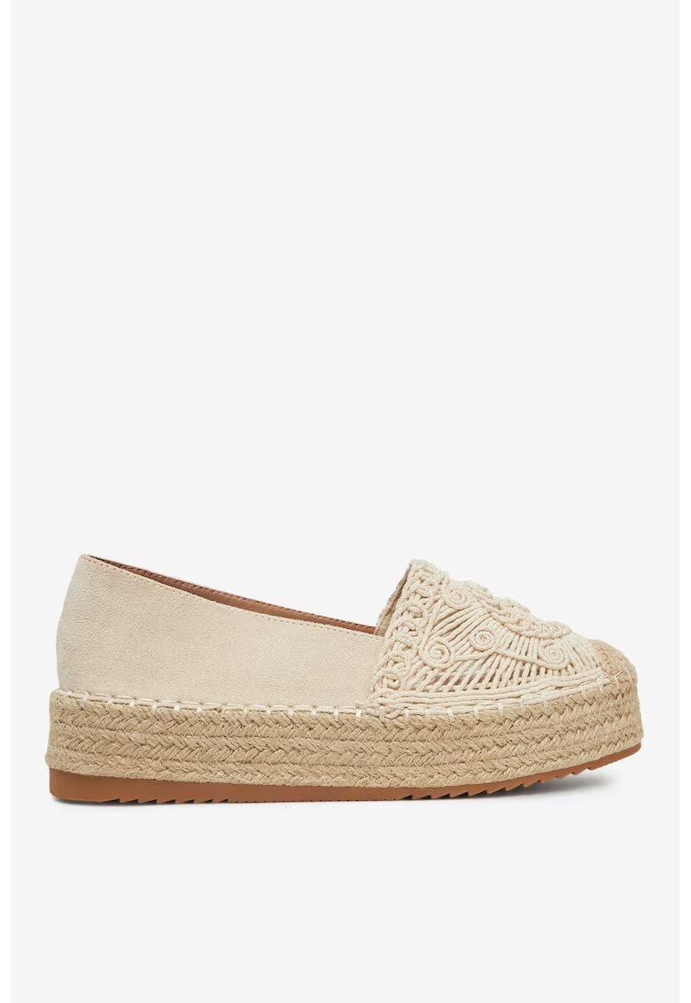 DeeZee Espadrile bej de la - Bej